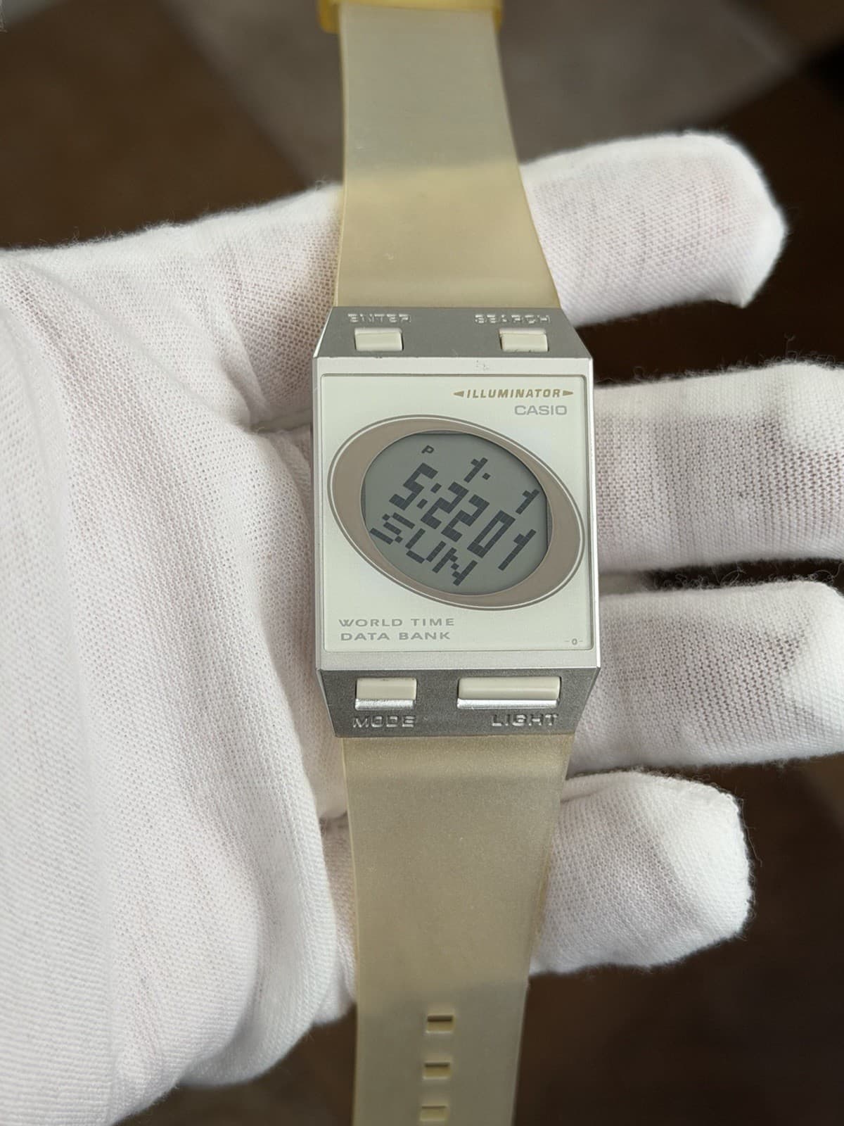 Rare Vintage Casio FS-00 World Time Data Bank Men’s Digital Film Watch JDM 1990s - Image 1