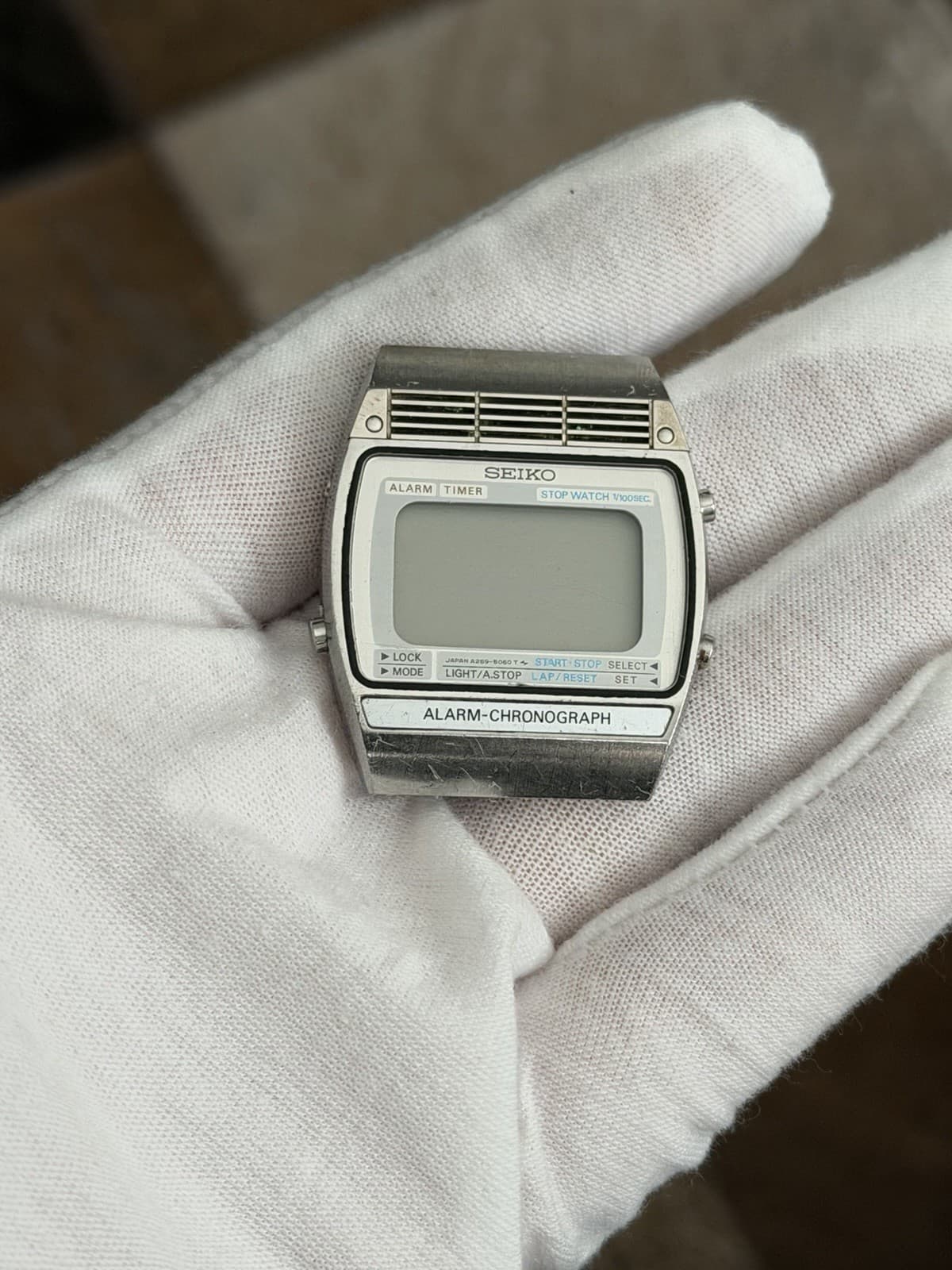 Seiko A259-5060 Alarm Chronograph Men’s Vintage Digital Sports Watch JDM 1970s