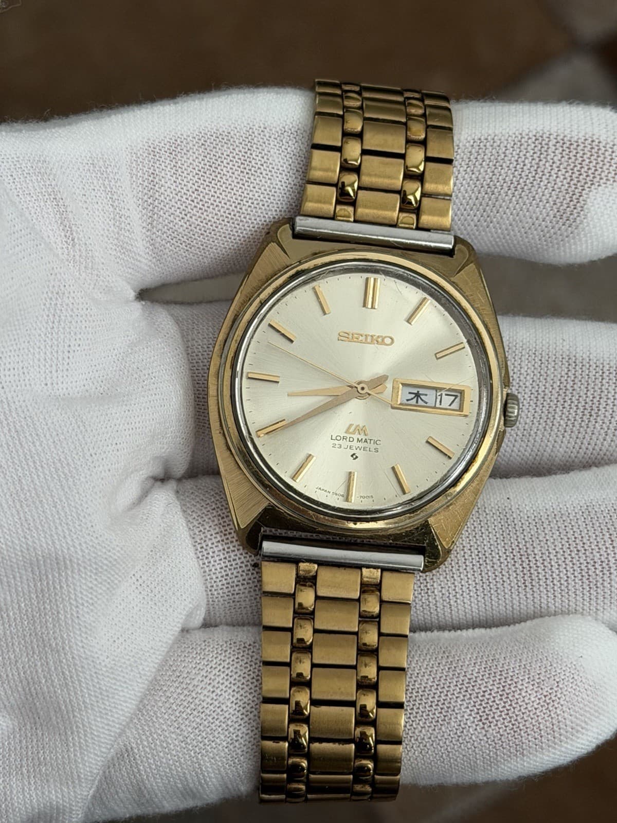 Rare Vintage Seiko Lord Matic LM 5606-7000 Men’s Automatic Dress Watch JDM 1960s - Image 1