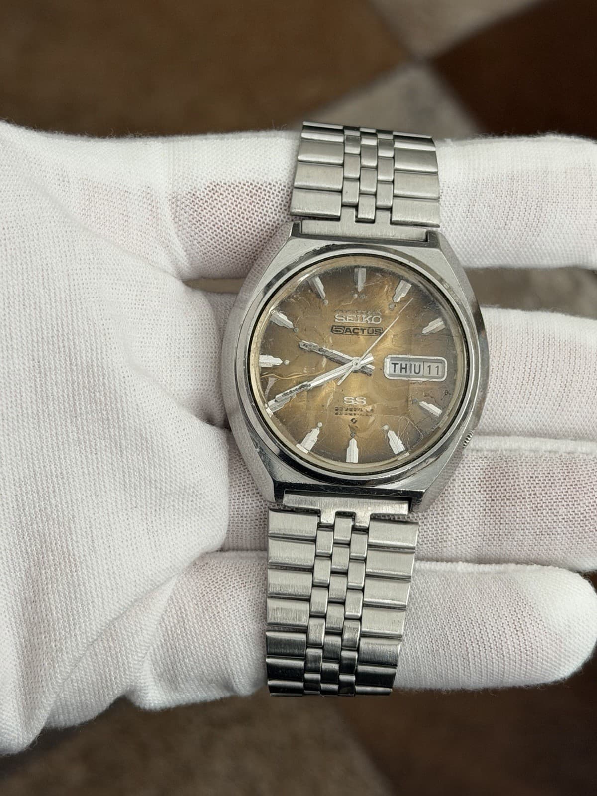 Rare Vintage Seiko 5 Actus 6106-7700 Men’s Automatic Dress Sports Watch JDM 70s