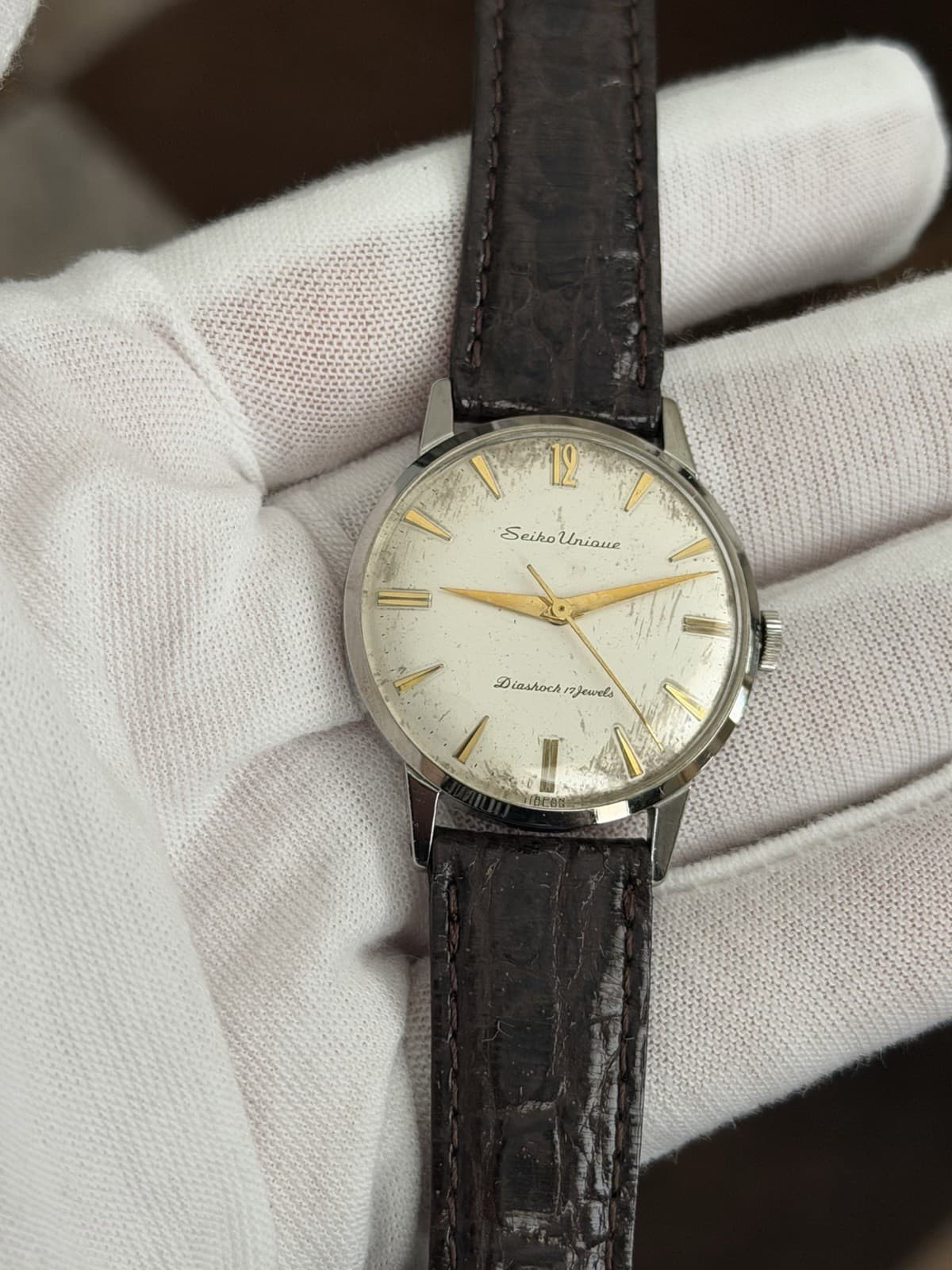 Rare Vintage Seiko Unique J13013 Seikosha 17J Men’s Classic Dress Watch JDM 50s - Image 1