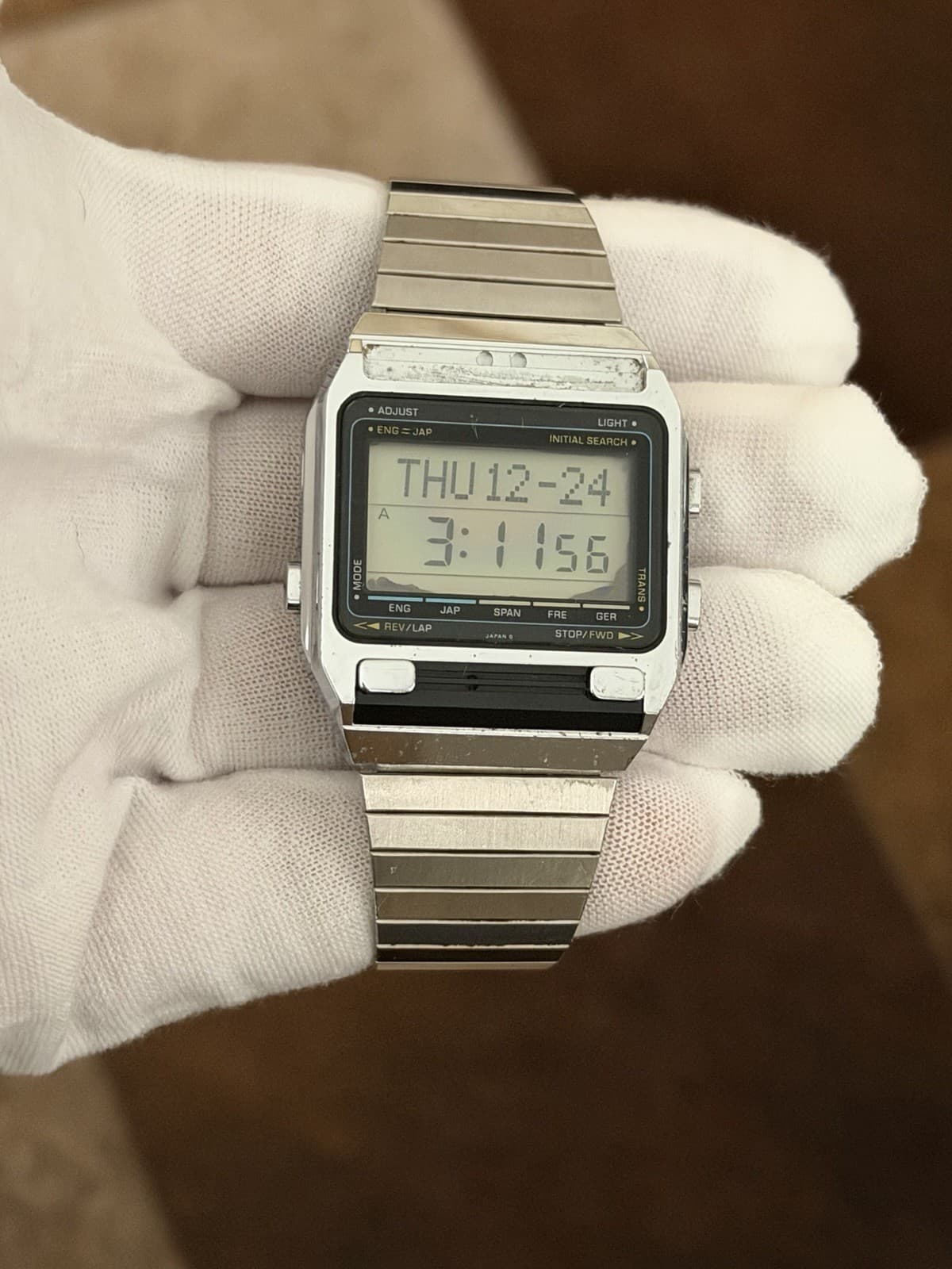 Rare Vintage Casio T-2000 Men’s Digital Dictionary Watch Module 219 JDM 1980s - Image 1