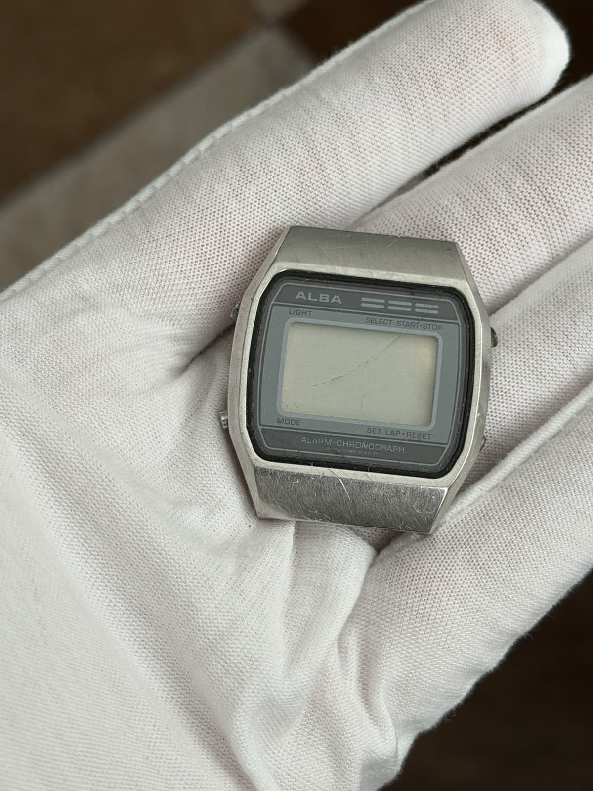 Rare Vintage Alba Y789-5180 Men’s Alarm Chronograph Digital Sports Watch JDM 80s