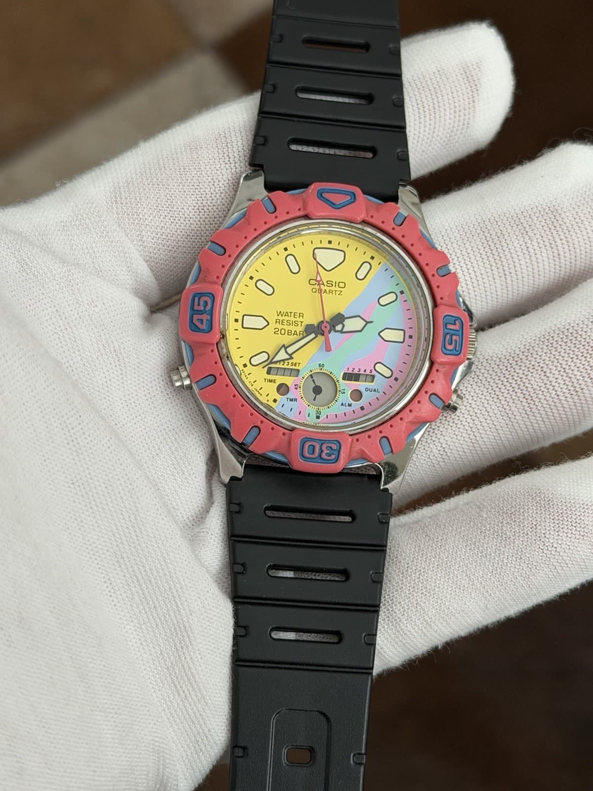 Rare Vintage Casio Marlin AD-729 Men’s Ana-Digi Sports Watch JDM 1980s - Image 1