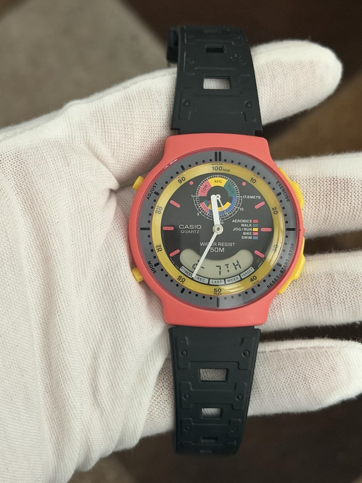 Rare Vintage Casio AW-60 Men’s Ana-Digi Exercise Sports Watch JDM 1980s - Image 1