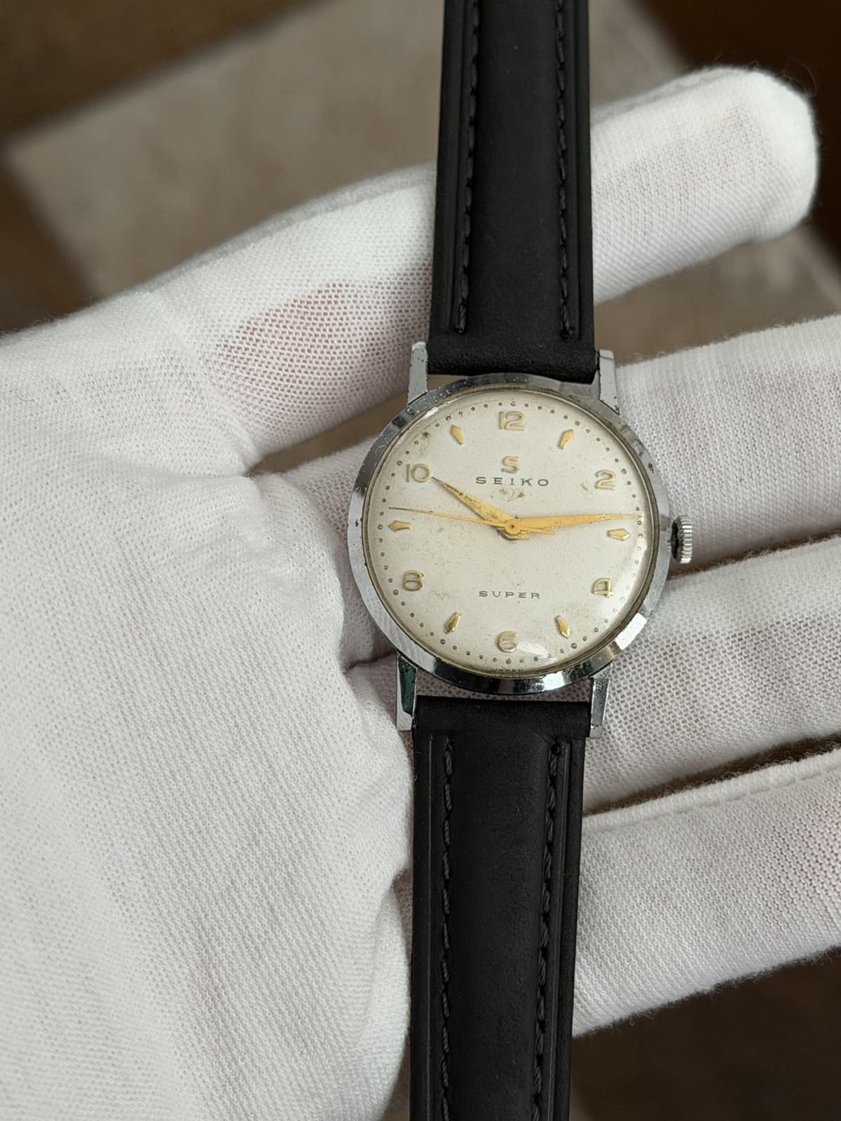 Rare Vintage Seiko Super 13067 Seikosha Men’s Manual Classic Dress Watch JDM 50s
