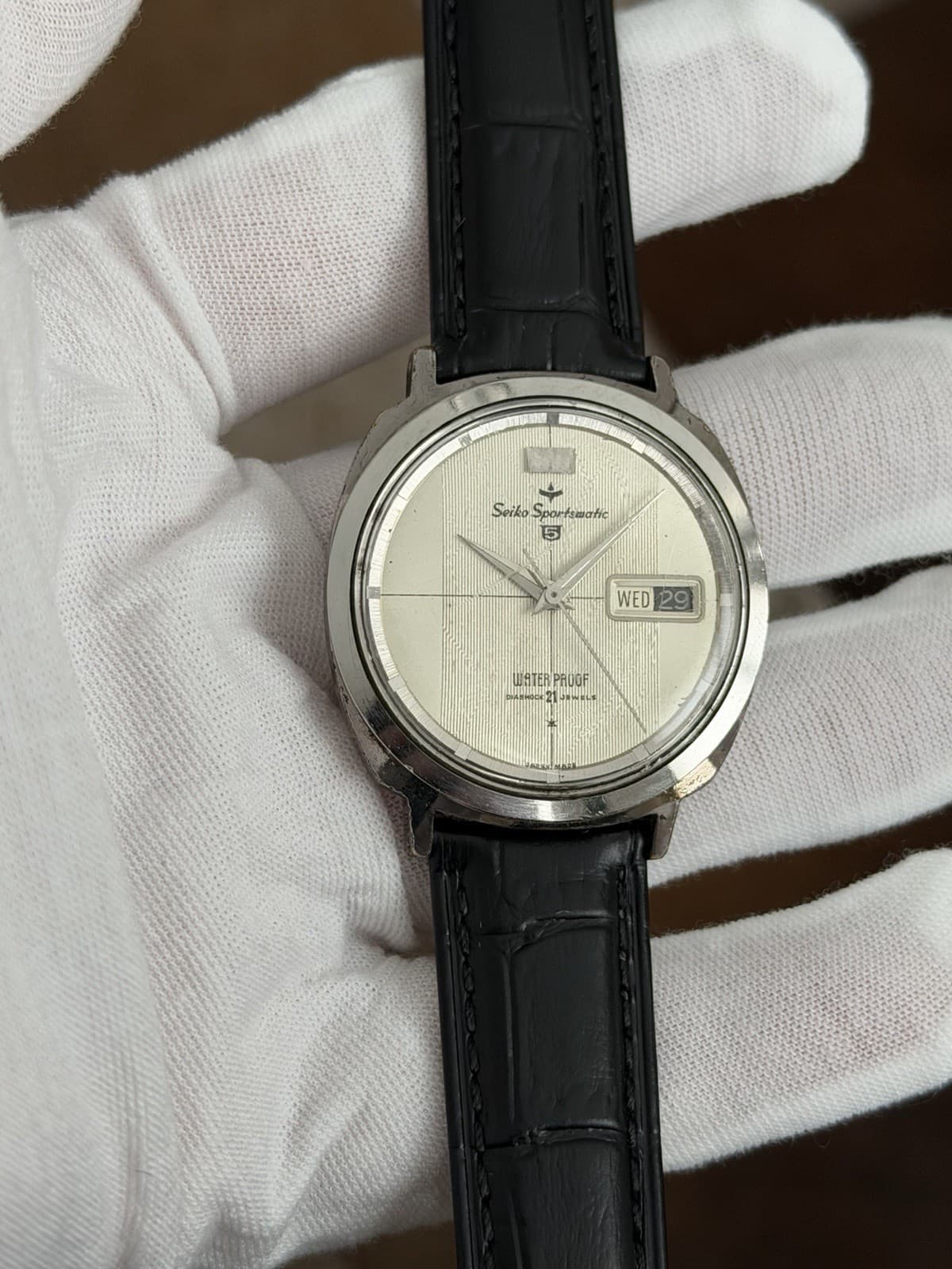 Rare Vintage Seiko 5 Sportsmatic 6606-7990 Men’s 21J Dress Sports Watch JDM 60s - Image 1