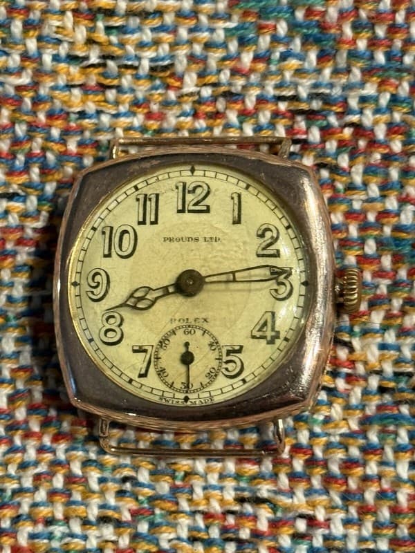 Vintage Rolex 9ct Solid Gold Prouds LTD. Men’s Watch