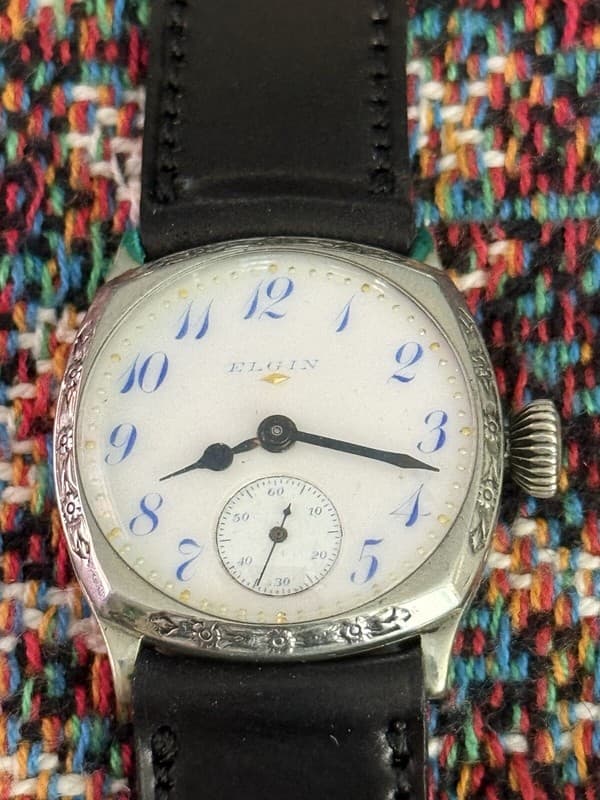 Vintage Elgin Men’s Art Deco Fancy Dial Watch