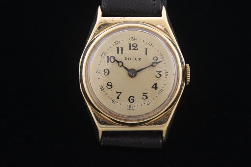 Vintage Rolex 14k Solid Gold Telephone Dial Cocktail Watch