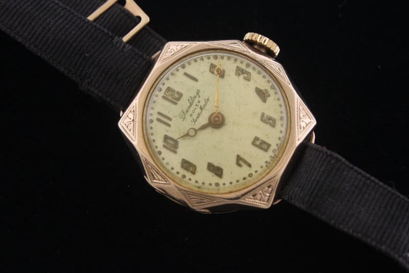 Vintage Rolex Dunklings 9ct Solid Gold Cocktail Watch