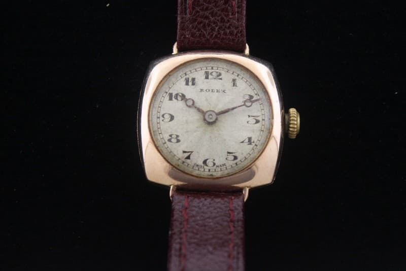 Vintage Rolex 9ct Solid Gold Cocktail Cushion Watch