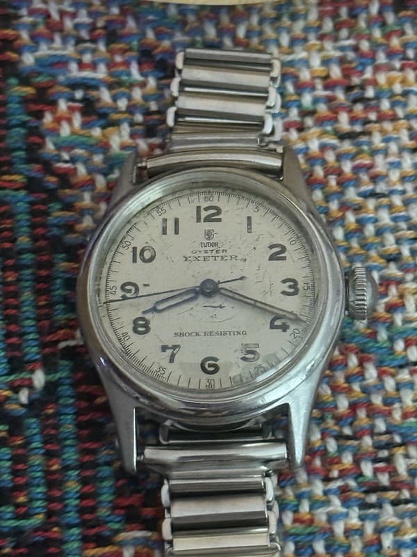 Vintage Tudor By Rolex Oyster Exeter WW2 Military Watch