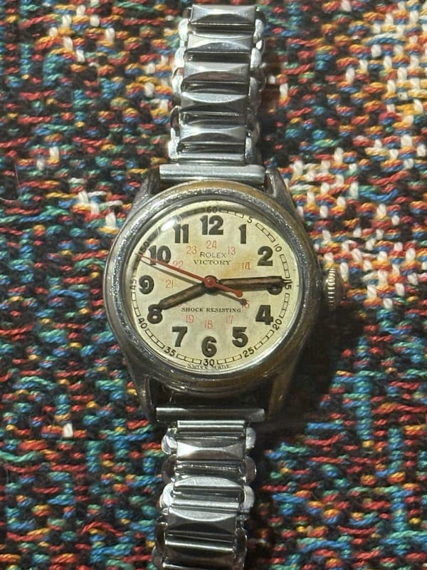 Vintage Rolex Oyster Victory WW2 Military Watch