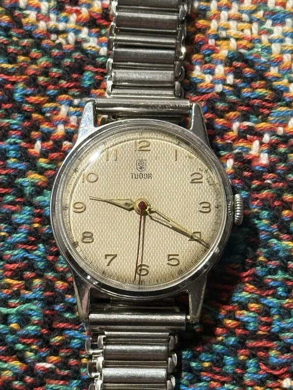 Vintage Tudor By Rolex Honeycomb Dial WW2 Era Watch