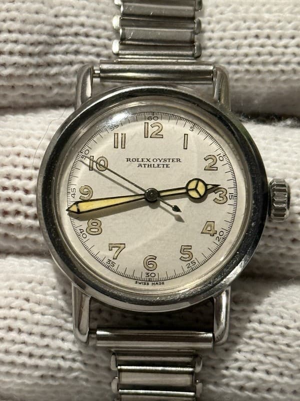 Vintage Rolex Oyster Athlete WW2 Military Watch