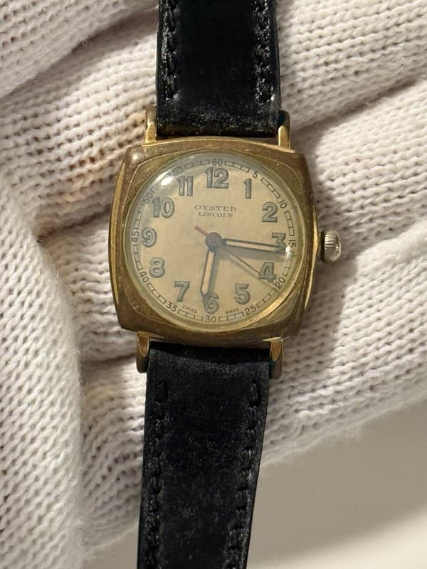 Vintage Rolex Oyster Lincoln Cushion WW2 Military Watch