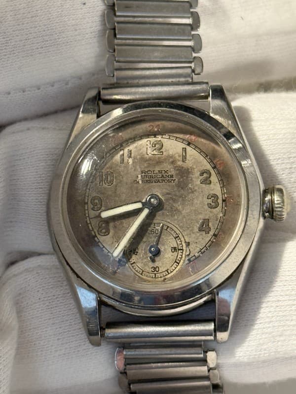 Vintage Rolex Hurricane Observatory WW2 Military Watch