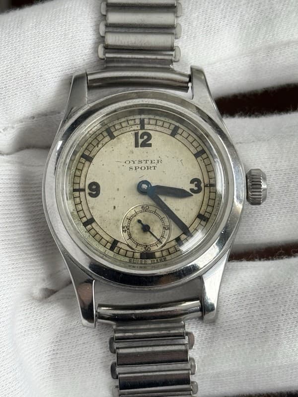 Vintage Rolex Oyster Sport WW2 Military Watch