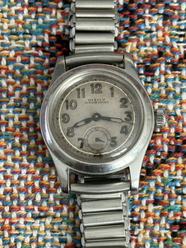 Vintage Rolex Oyster Junior Sport WW2 Military Men’s Watch