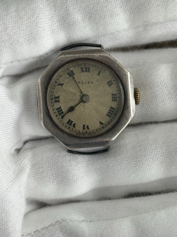 Vintage Rolex Sterling Silver Cocktail Watch For Repair