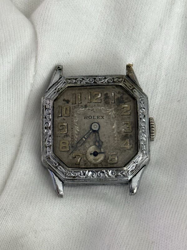 Vintage Rolex Engraved Cocktail Watch For Repair