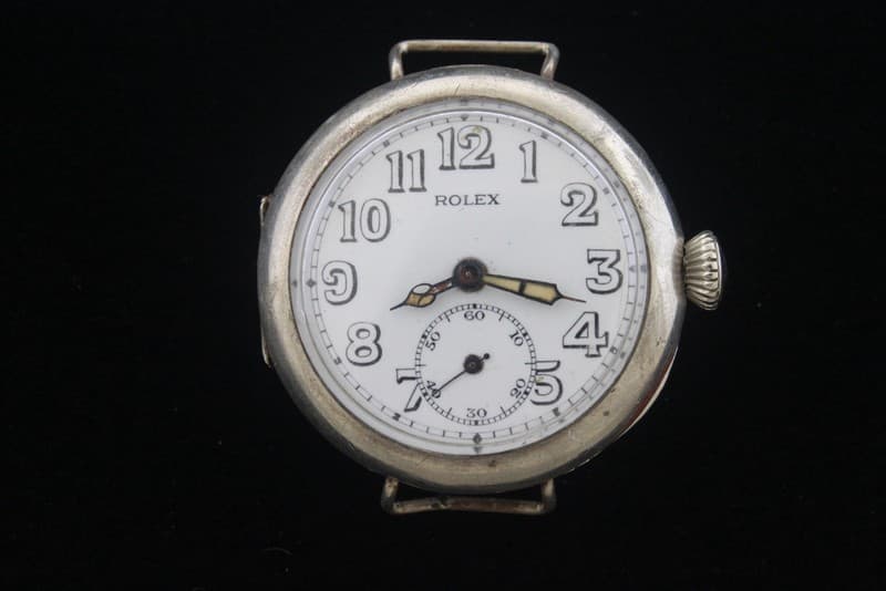 Vintage Rolex WW1 Enamel Dial Officer Military Men’s Watch - For Repair