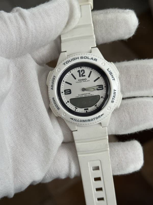 Casio LCF-30 Tough Solar Analog Digital White Men’s Watch 2790 Module