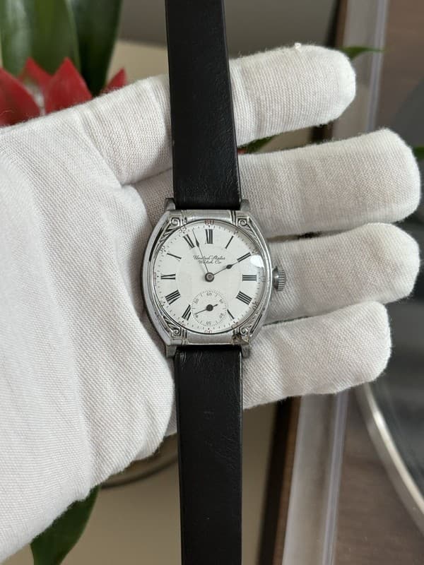 Vintage Waltham United States Watch Co. Art Deco Fancy Enamel Lever Set Watch