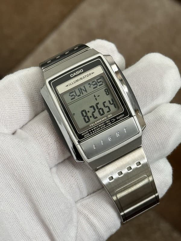 Vintage Casio A210 Telememo 30 Illuminator Digital Men’s Watch 1637 Module