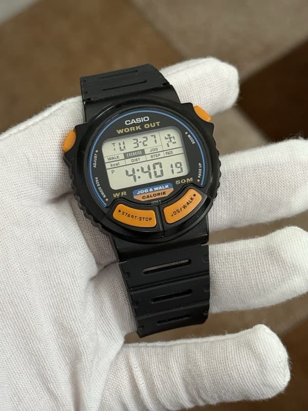 Vintage Casio JC-10 Jogging Workout Men’s Digital Sports Watch Module 879