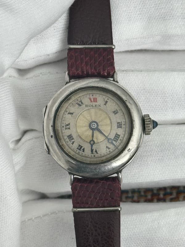 Vintage Rolex Sterling Silver Fancy Dial Manual Cocktail Watch