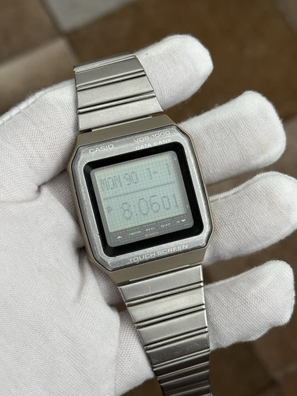 Vintage Casio VDB-1000 Touchscreen Data Bank Digital Watch Mod. 658 - For Repair