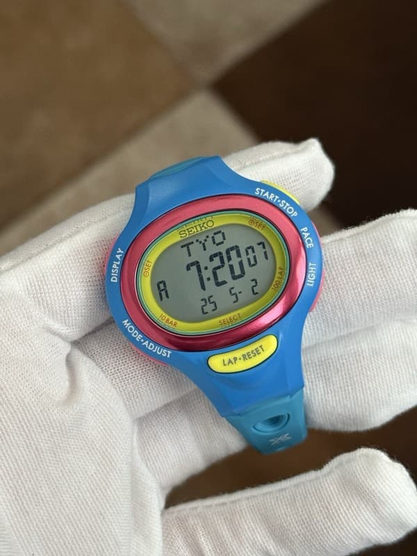 Vintage Seiko Prospex STBF023 S602-00A0 Super Runners JDM Digital Sports Watch