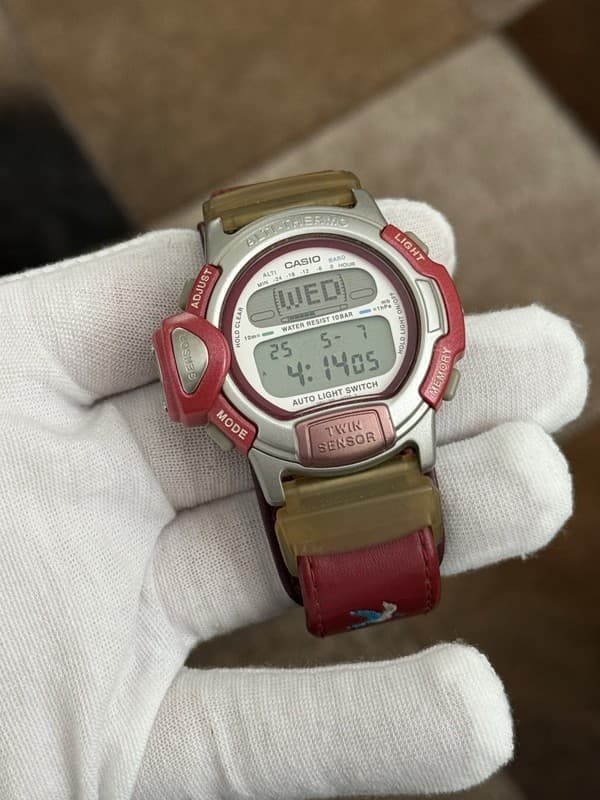 Vintage Casio Pro Trek PRL-20BLJ Bird Life Men’s Alti-Thermo Digital Watch JDM