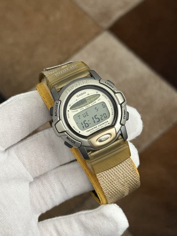 Vintage Casio Pro Trek PRL-30 Bird Life Men’s Digital Thermometer Watch 90s JDM