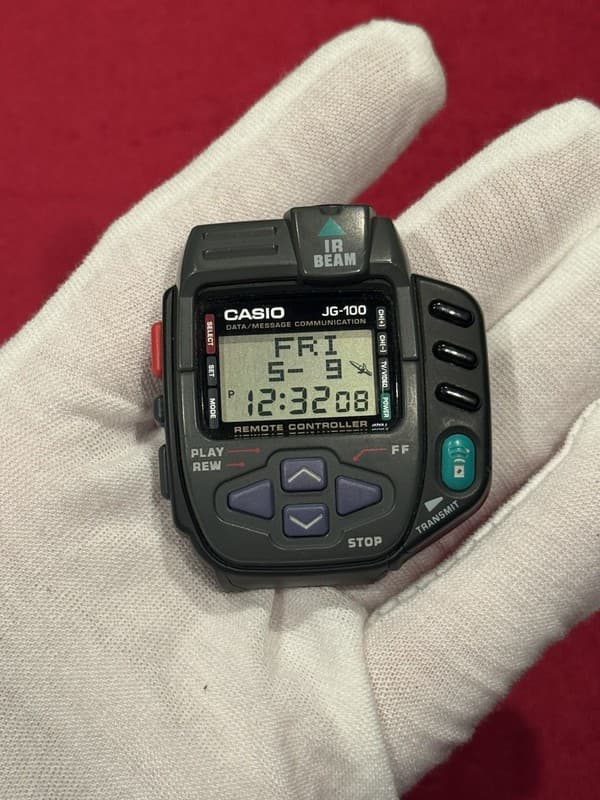 Vintage Casio JG-100 Cyber Cross IR Remote Digital Game Watch Module 1246 JDM
