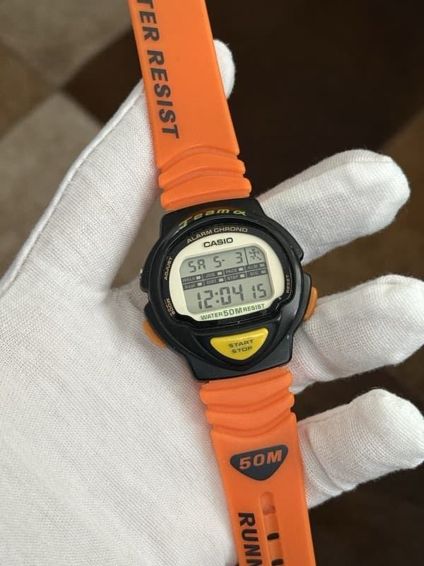 Vintage Casio TM-12 Running Timer Men’s Digital Workout Sports Watch Module 1005