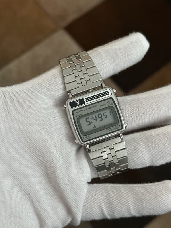Vintage Seiko x Playboy Y486-4010 Men’s Digital Alarm Watch JDM 1980s - Mint
