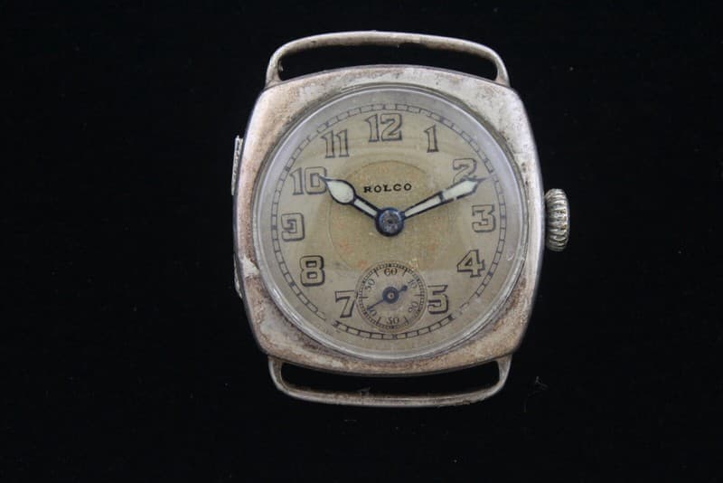 Vintage Rolex Rolco Sterling Silver Cushion Case Art Deco Watch - Fully Working