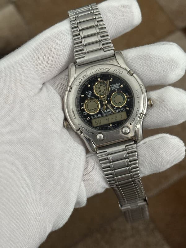 Vintage Casio AW-503 Speed Memory Men’s Ana-Digi Sports Watch Mod. 384 - Working