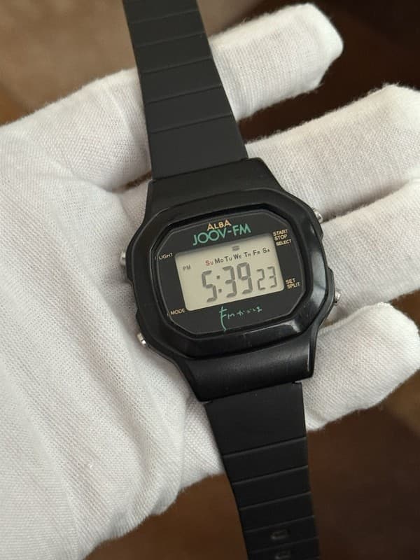 Rare Vintage Seiko Alba JOOV-FM Digital Watch Y735-4A30 1980’s JDM - Working