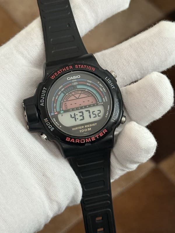 Vintage Casio BM-500W Weather Station Men’s Digital Barometer Watch Module 923
