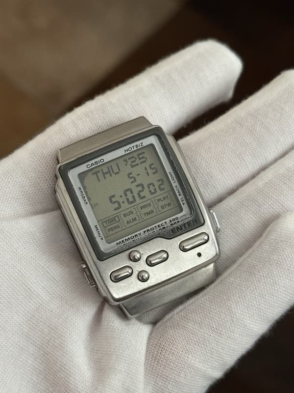 Vintage Casio Hotbiz DB-2000 Data Bank Men’s JDM Digital Watch 1495 - Working