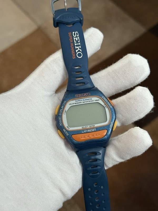 Vintage Seiko Super Runners S650-4000 JDM Digital Watch - Untested For Repair