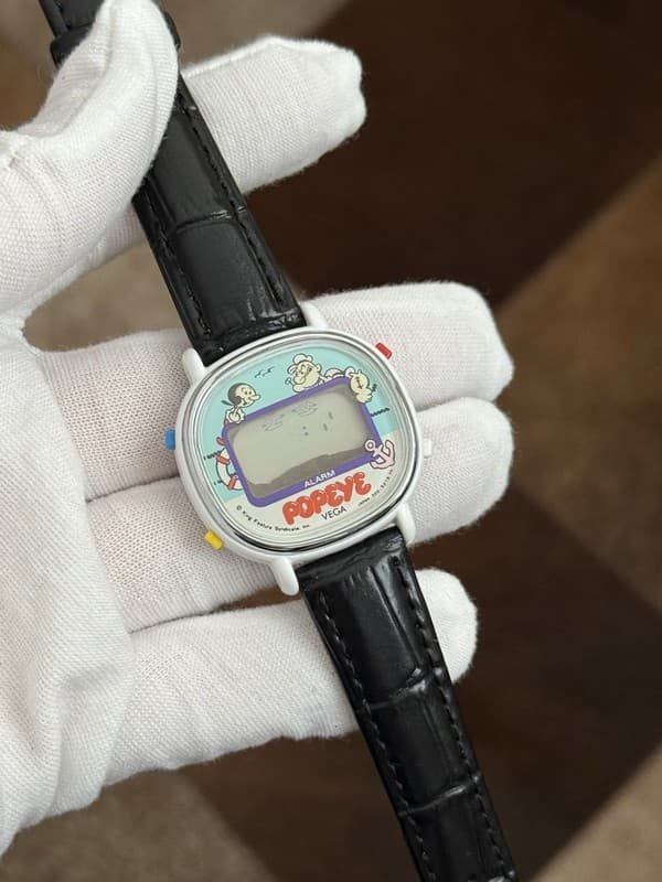Rare Citizen Vega Popeye Digital Game Watch 9548-393716 JDM 1980s - Read