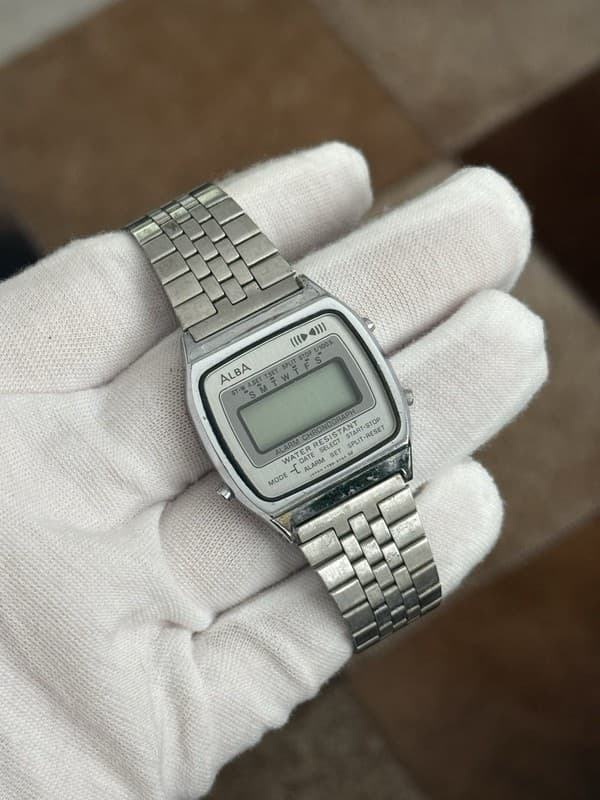 Vintage Seiko Alba Digital Alarm Watch Y799-5050 JDM 1980s - For Repair