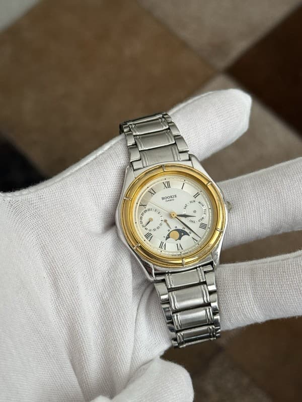 Rare Vintage Casio Rookie RKT-951 Moonphase Calendar Watch Mod. 715 - For Repair