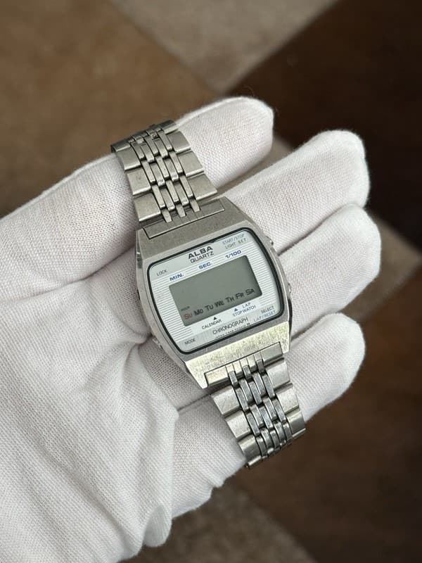 Rare Vintage Seiko Alba Y448-5000 Digital Chronograph Men’s Watch 1980s - Repair