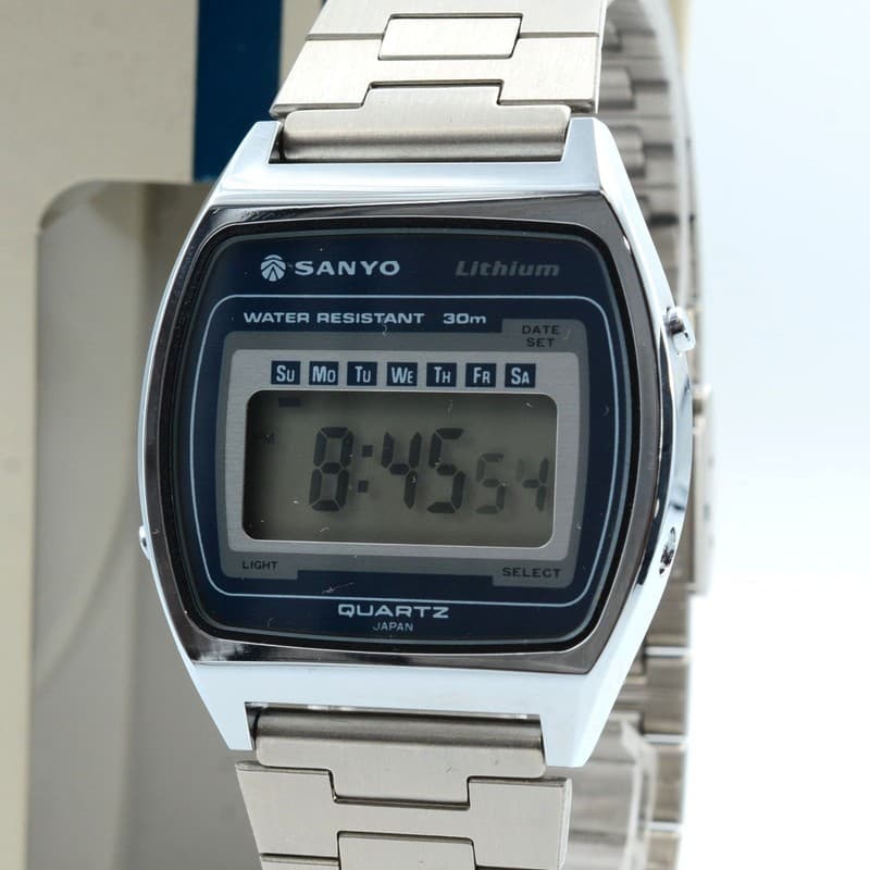 Rare Vintage Sanyo M100 Digital LCD Calendar Men’s Watch Japan JDM 1979 - Repair